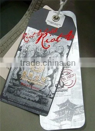 Personalized Factory Produced Garment Paper Tags photo-3