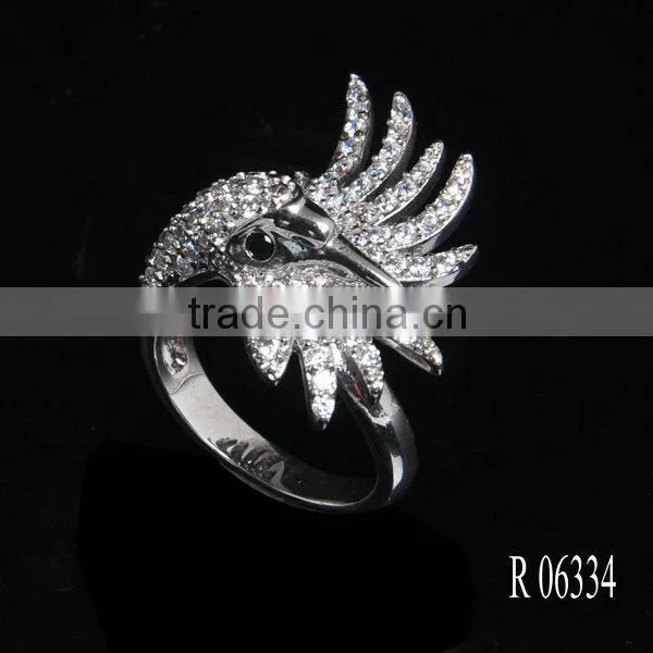 New Designs Cheap Copper Jewelry Flower Ring With Rose Gold Plated photo-3
