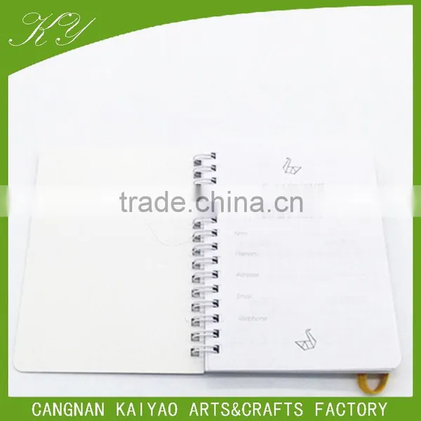 Office and School Supplies Custom Print Personalized Hardcover Spiral Notebook With Elastic Band photo-3