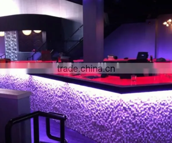 Germany designer acrylic lit panel counter display counter top back lighting