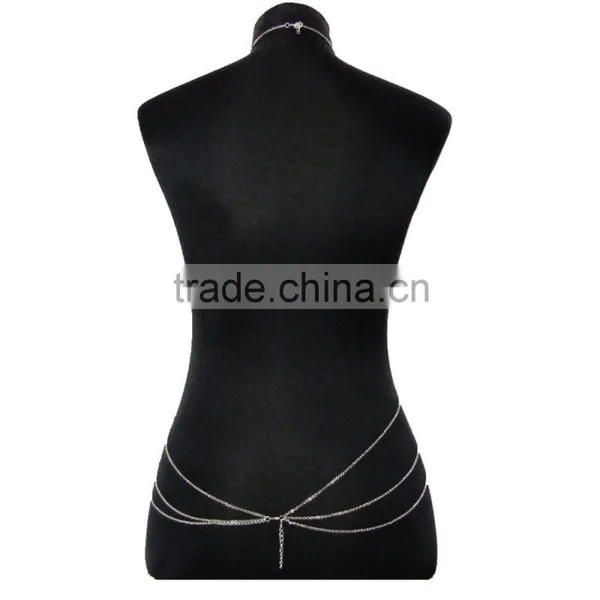 Fashion Engraving Flower Sexy Waist Chain photo-5