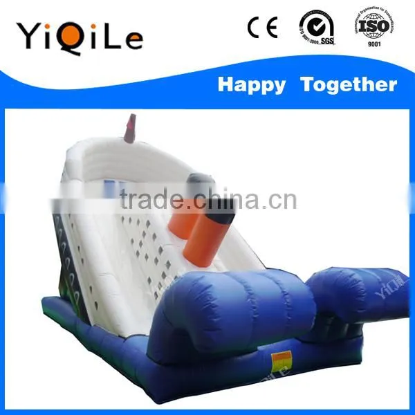 Winter Theme of Castle Inflatable With Sliding Bouncer Jump Castles for Sale photo-4