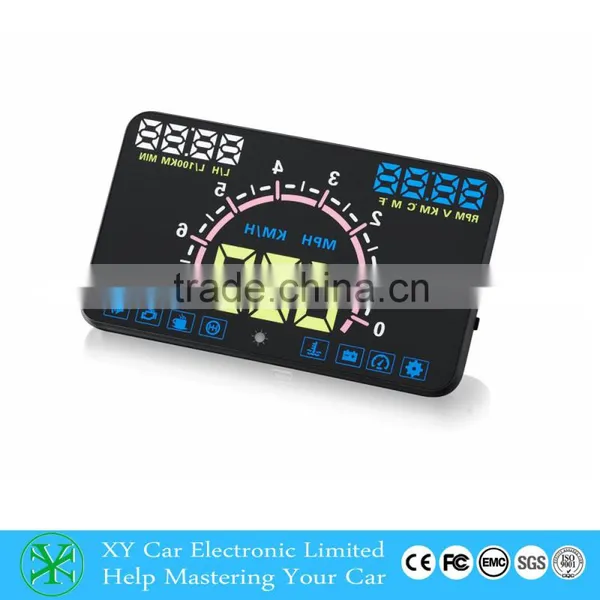 5.8 Inch Car HUD Head Up Display System OBD II Speed Monitor ,hud Speed Display XY-HUDE350 photo-4