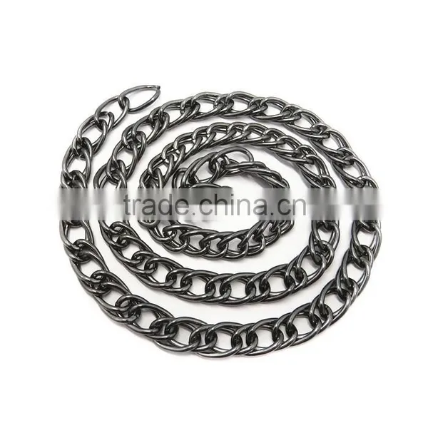 Manufacture Decorative Metal Black Double Link Chain photo-3