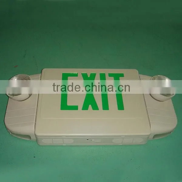 Exit and Safety Sign Emergency Lamp Green Light