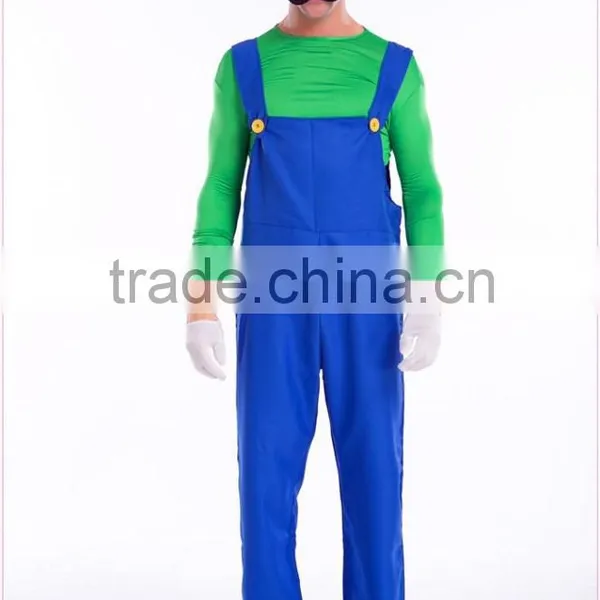 Hot Selling! High Quality Cosplay Costume Men Carnival Costume Super Mario Costume Wholesale