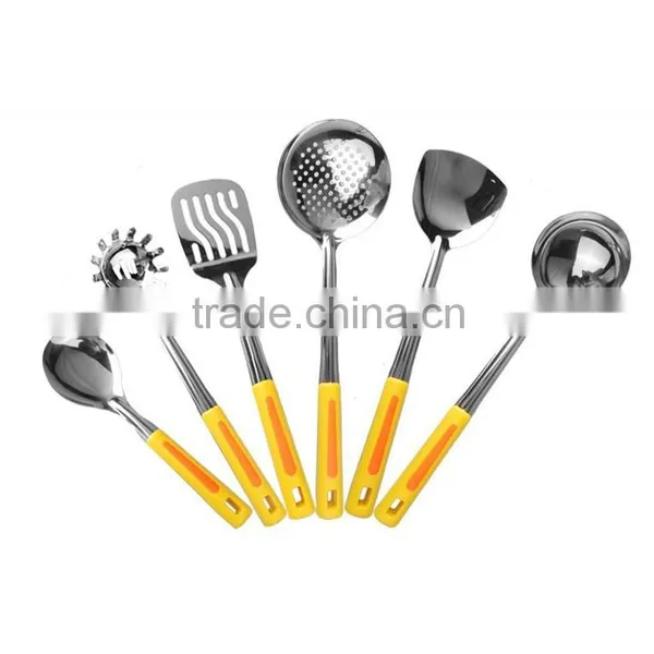 2015 High Quality Cutlery Kitchenware With Plastic Handle Korean Kitchen Tools/modern Kitchen Designs 7PCS/SET S33