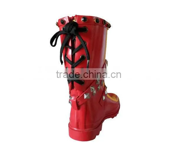 2016 Ladies Fashion Waterproof Cowboy Rubber Boot photo-3