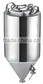 stainless steel hopper with bottom outlet,pressure lid