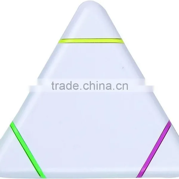 Triangle 3 Colors in 1 Highlighter for Promotion Triangle Shape Items Gifts Clear Highlighter Pen/triangle for Trampoline photo-2