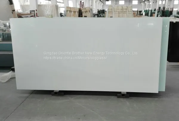 4mm White Painted Glass/ Colored Glass RAL9010 photo-3