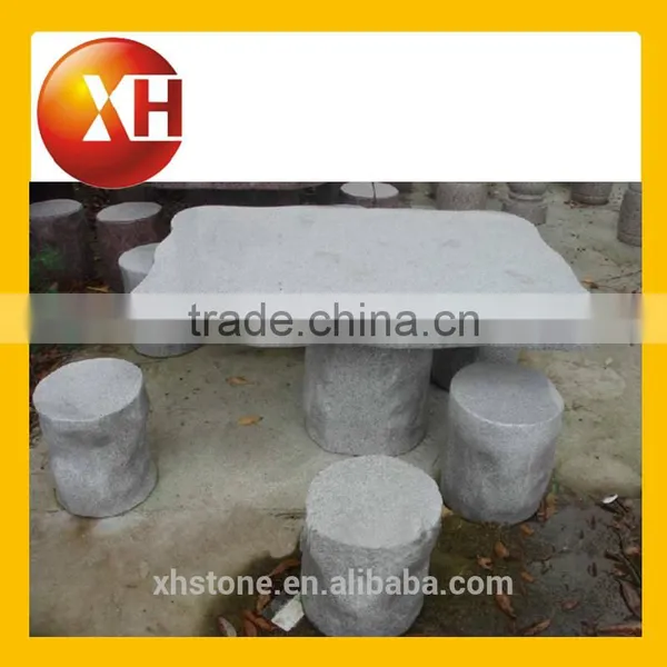 Garden Artificial Marble Dining Table for Park Furniture photo-5