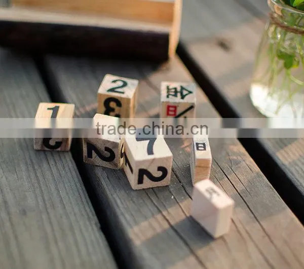 N534 Custom Wooden Calendar for Kids Wooden Desk Calendar Christmas Advent Calendar photo-3