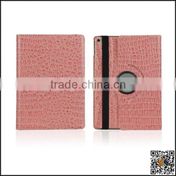 Crocodile Pattern Leather Case Flip Leather Case Protective Whirl Covers for Ipad Air2 photo-2