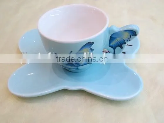 NEW BONE CHINA CUP AND SAUCER photo-3
