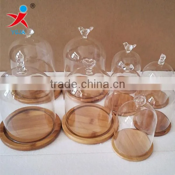 Eternal Flower Glass Cover Decrations Cake Fresh Flower Cover Bottle Vase Dust Proof photo-2