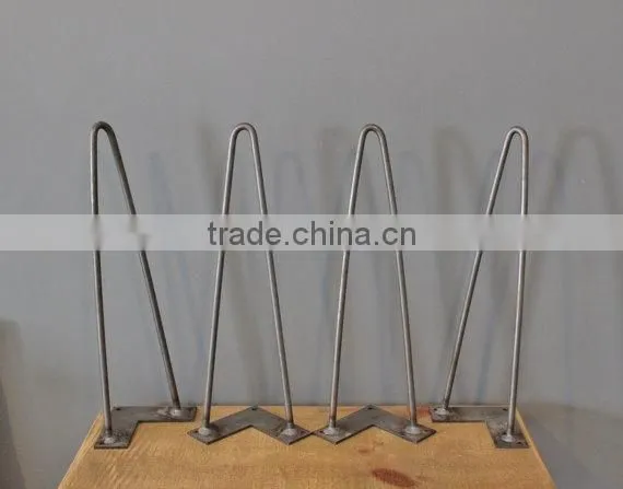 Chrome Plating 28 Inch Iron Metal Hairpin Table Leg for Promotional Gifts photo-3
