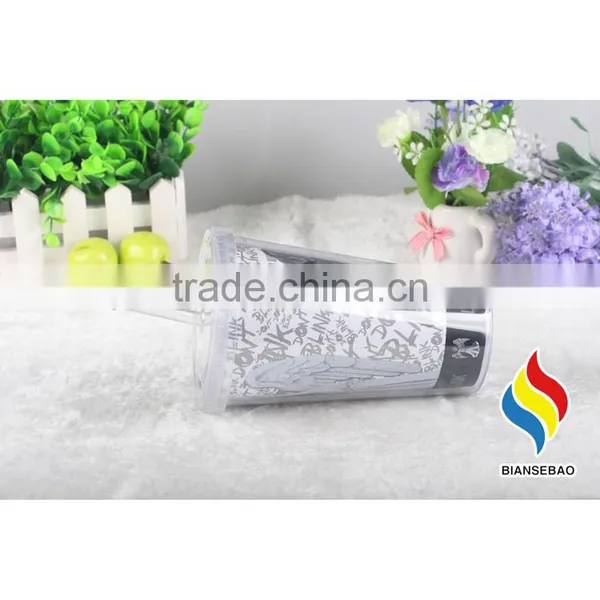 Reusable Double Walled PS/AS Plastic Cups With Lid Straw photo-2