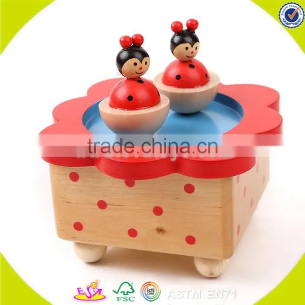 Wholesale Baby Wooden Preschool Music Box Cute Kids Wooden Preschool Music Box Cheap Wooden Preschool Music Box W07B003 photo-3