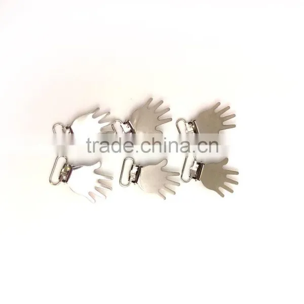 PALM Design Suspender Clip, Fashion High Quality Metal Suspender Clip With Plastic Teeth Inside for Garment photo-4