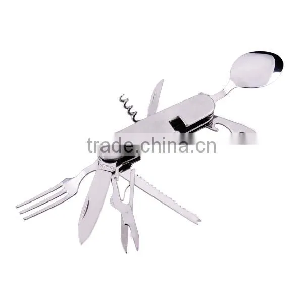 Camping Tool Stainless Steel Camping Spoon Fork Knife photo-4