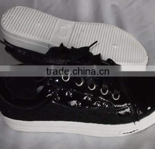 VC Injection Girls Shoes With Golden PU photo-2