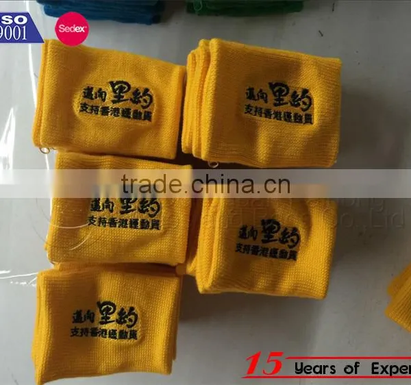 Terry Cotton Custom Sports Wristbands With Embroidery LOGO photo-3