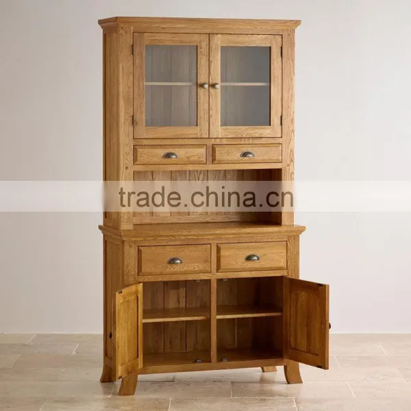Rustic Oak Wood Small Sideboard Top With Good Design and 100% Solid Oak Wood photo-3