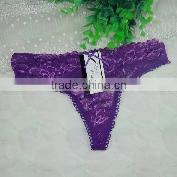 Sexy Transparent Lace Ladies Paties Stocklot Lady G-string Funny Thongs For Women photo-6