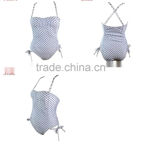 Dot Print Fabric Ladies One Piece Swimwear photo-5