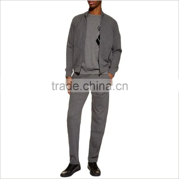 Custom Plain Latest Design Tracksuits Bulk Wholesale Your Own Cotton Fleece Mens Tracksuit photo-3