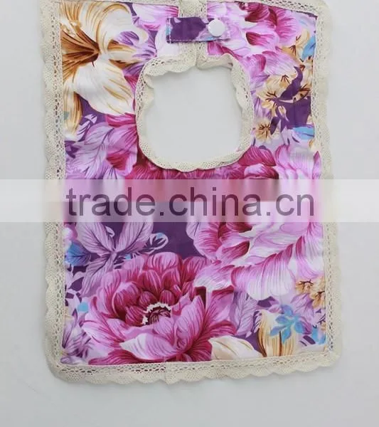 Vintage Newest Design Wholesale Baby Clothes Winter Floral Lace Kids Bibs