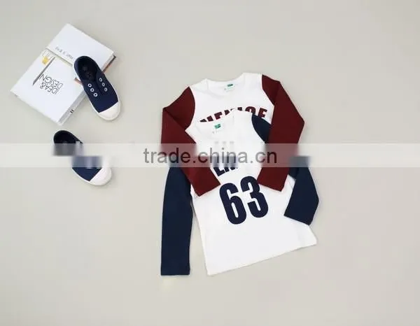 Latest Long Sleeve Sport Design Children Tshirt Kids Longsleeve t Shirt photo-3