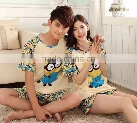2015 Wholesale Summer Cute Couple Pajamas photo-2