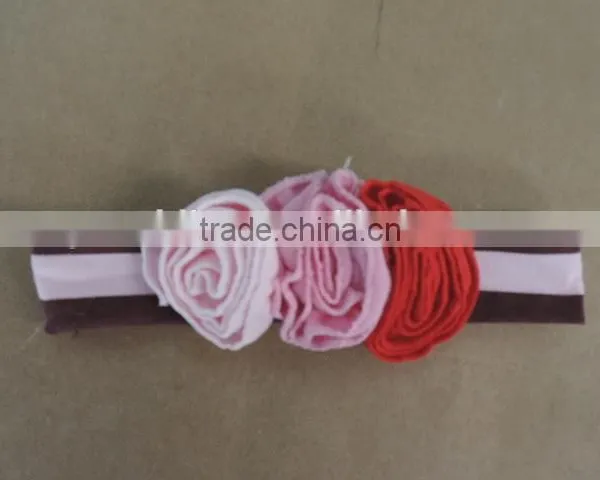 Baby Girl Elastic Fabric Headband Kids Braid Cross Dot Hairband Flower Knot Solid Craft Children Boutique Headband photo-3