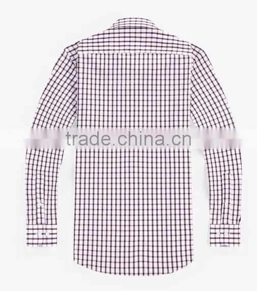 Custom Design Pattern Men Shirt Fancy Plaid Men Shirts Brand Names photo-2