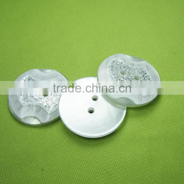OKEO TEX 100 Hot Sale Glitter Women Resin Button photo-2