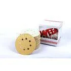 WEEM 2708 Yellow Paper Aluminum Oxide Hoop & Loop / Velcro Sanding Disc With 8 Holes