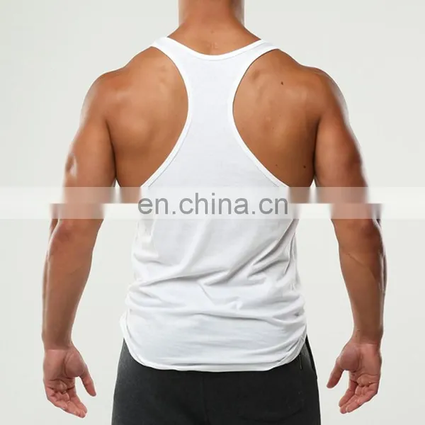 Round Hem Cotton Plain White Singlet photo-2