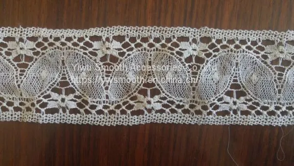 New Fashion White Cotton Sewing Embroidery Machine Lace Trim Fabric photo-3
