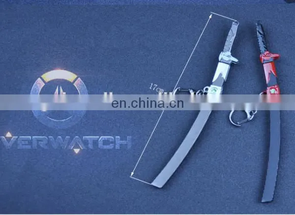 OW Overwatch Genji Game Cosplay Knife Keychain,movie Star Metal Keychain photo-5