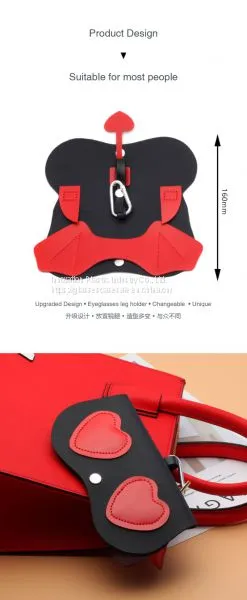 Customized Hooked Eyewear Pouch; Cute and Lovely Glasses Holder photo-3