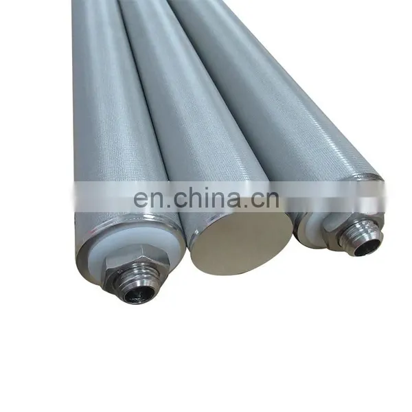 Pre-filter Flue Gas Probe Filter Element Industrial Vacuum Pump Pipeline 5 10 Micron Stainless Steel Strainer Sintered Mesh photo-5