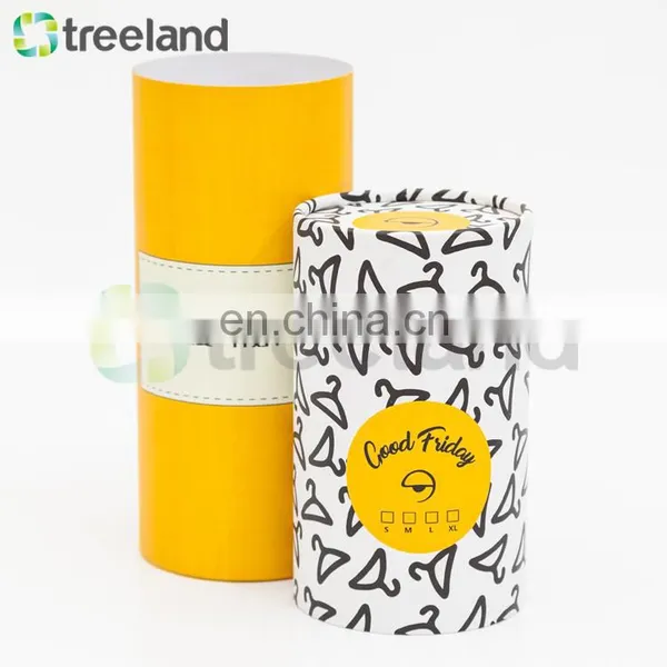 Custom Logo T-shirt Packaging Boxes T-shirt Paper Tube photo-4