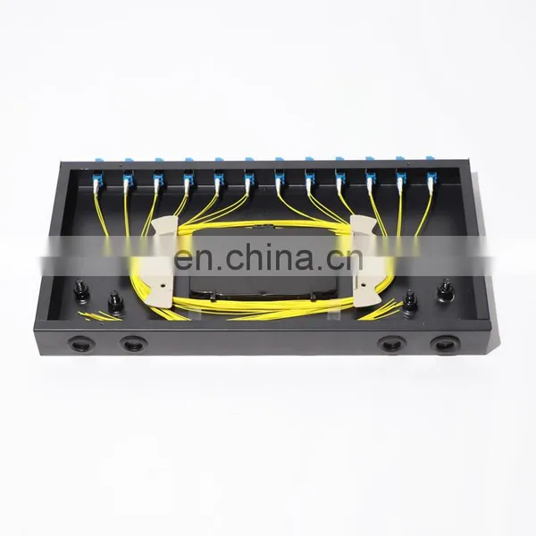 Fiber Optic Patch Pannel/rack Mount 48/FTTH Terminal Box/SC 12/24Port LC 24 Port 19