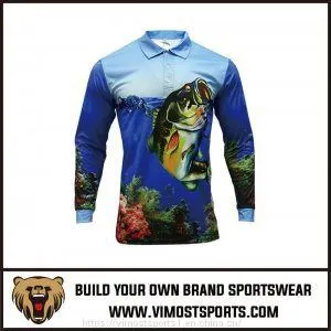 High Quality Custom Sublimation Fishing Shirt of Three Buttons