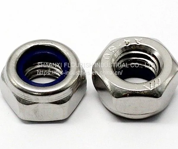 DIN 985 Standard Hexagon Lock Nut Prevailing Torque Type With Nylon Insert