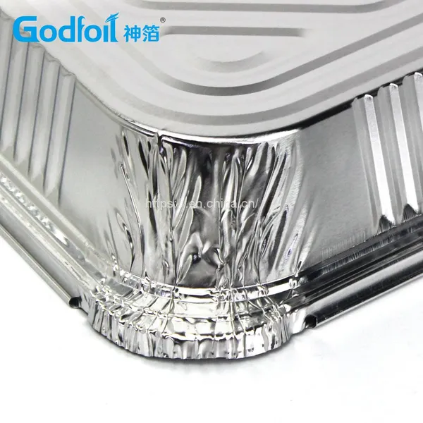 Rectanglar Aluminum Foil Container Wrinkle Wall Container photo-5