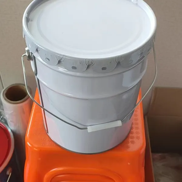 10 Liters Convenient Barrel Manufacturers to Produce 10 Liters Tinplate Round Metal Paint Bucket Round Pot Flower Orchid Barrel Iron Bucket photo-2
