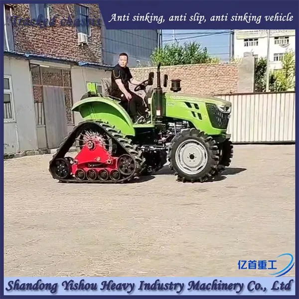 Tractor Modification With Anti Sinking Half Chain Track for Stable and Reliable Swamp Leveling photo-3